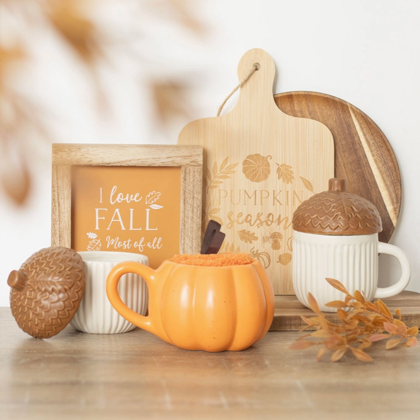 Mug & chaussettes citrouille - Rituel d’automne