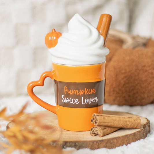 Mug à Couvercle — Latte Épicé d’Automne