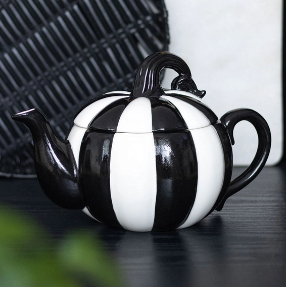 Théière Citrouille Rayée