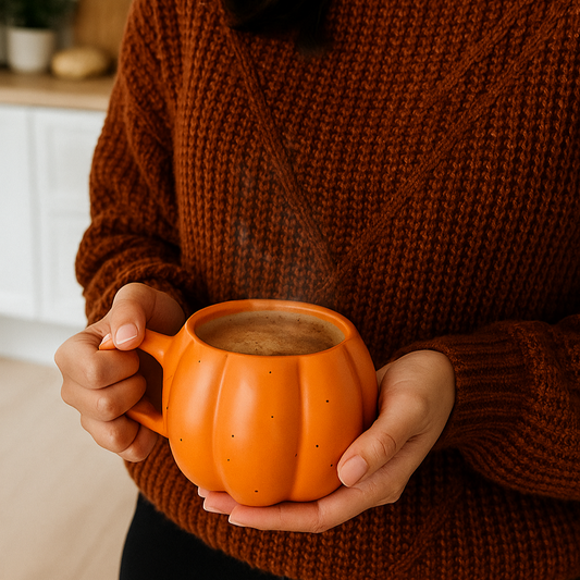 Mug & chaussettes citrouille - Rituel d’automne