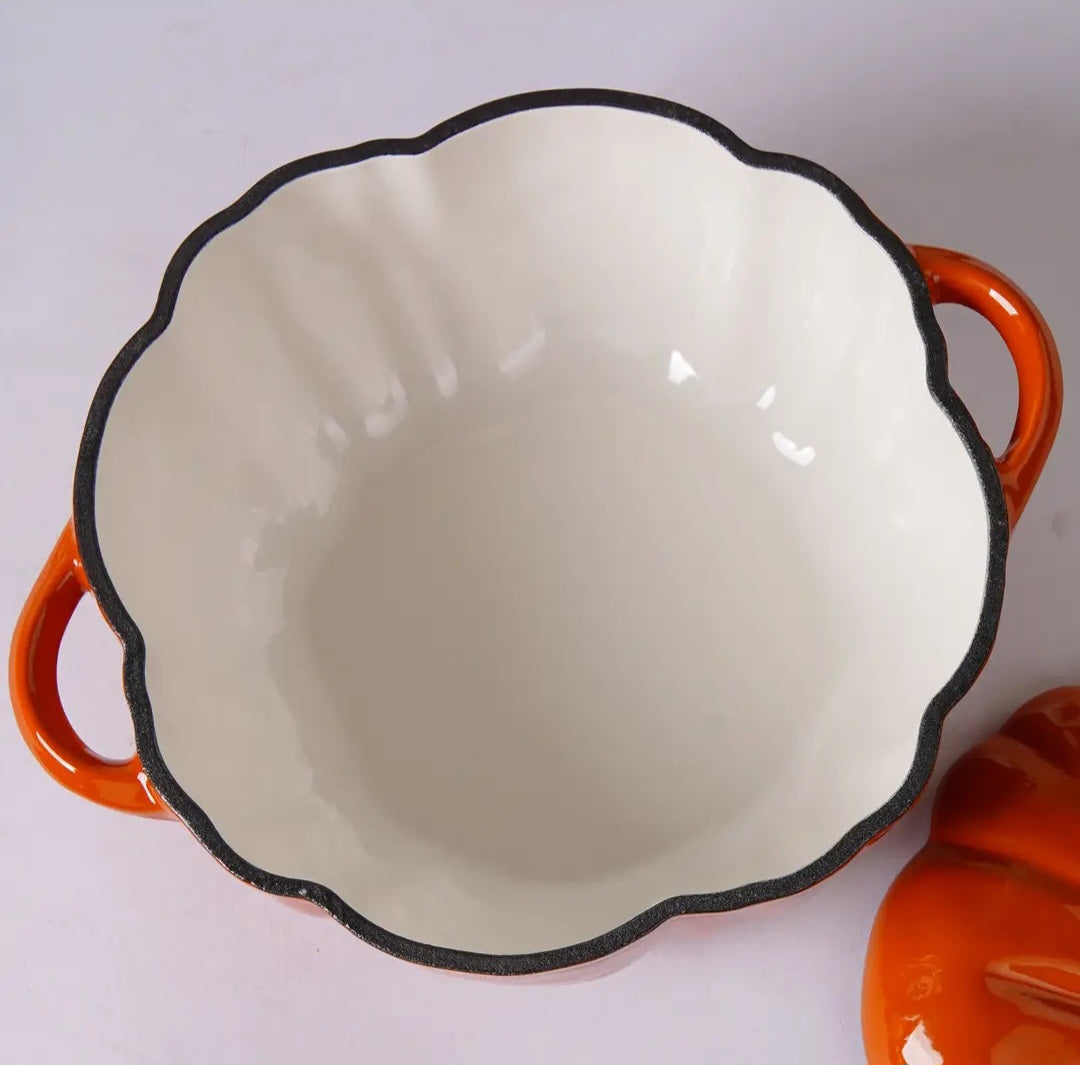 Cocotte Citrouille en fonte émaillée