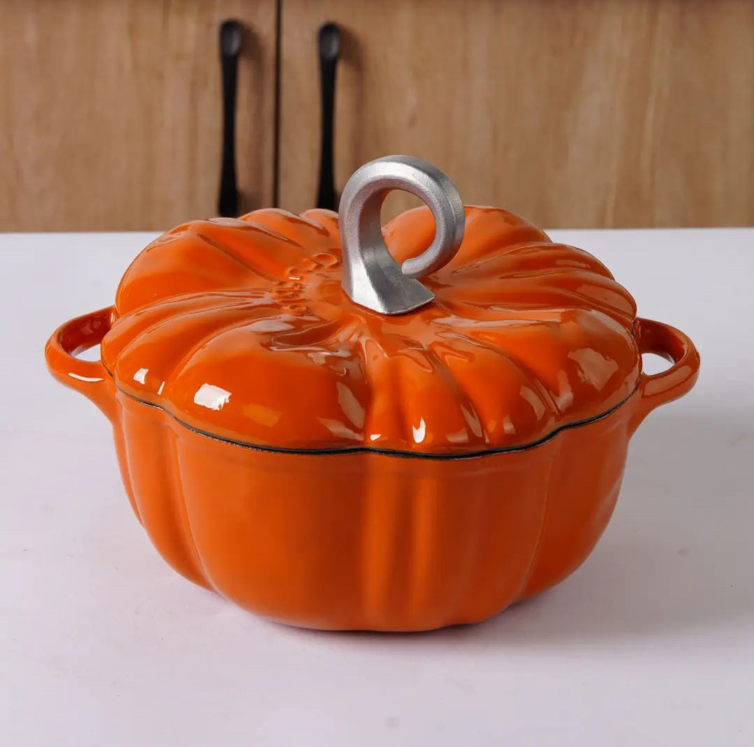 Cocotte Citrouille en fonte émaillée
